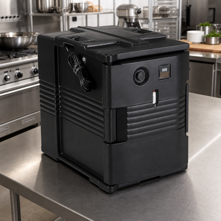 Product image #3 for Cambro Ultra Pan Carriers Heated UPCH400 Replacement Retrofit Door, 110V, Black