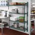 Thumbnail image #2 for Eagle Valu-Gard 4-Tier Add-On Wire Shelving Unit, 36W x 18D x 63H, Green Epoxy Finish