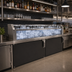 Thumbnail image #2 for Glastender GDU-24X108 Back Bar Glass Ice Display Unit, 108 Inch W x 24 Inch D x 9 Inch H