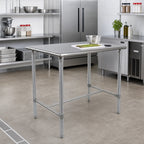 Thumbnail image #2 for John Boos Cucina Classico BBSS4824-40 Stainless Steel Work Table, 48 x 24 x 40 Inches, 16-Gauge, Bullnose, Adjustable Feet