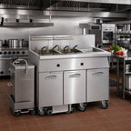 Thumbnail image #2 for Imperial (Middleby) IFSCB350ET Triple-Battery Electric Floor Fryer, 3 x 50-lb Tanks, Built-In Filter and Dump Station