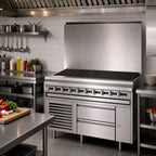 Thumbnail image #2 for Jade Range (Middleby) Titan JMRH-60B 60-Inch Heavy-Duty Modular Gas Charbroiler with Cast Iron Grates and Infinite Manual Controls, Stainless Steel