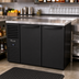 Thumbnail image #2 for True Premier Bar Two-Section 48-Inch Refrigerated Back Bar Cooler with Solid Hinged Locking Doors and Stainless Steel Top