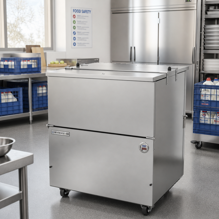 Product image #2 for Beverage-Air ST34HC-S Dual Access Cold Wall School Milk Cooler, 34-Inch Stainless Steel, 12.37 Cu. Ft.