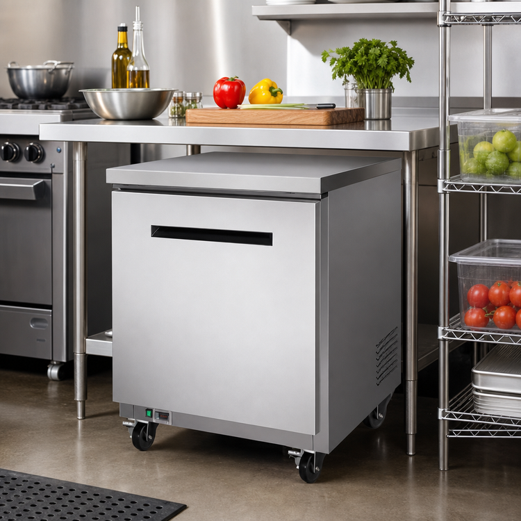 Product image #2 for Maxx Cold X-Series 27-Inch Undercounter Freezer, 6.5 Cu. Ft., One Section, Solid Door