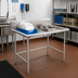 Thumbnail image #2 for John Boos 36-7/8-Inch Dish Sorting Table with 10-Inch Backsplash, 16-Gauge Stainless Steel, Open Base