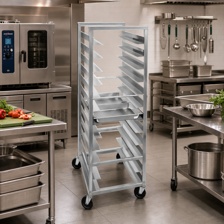 Product image #2 for Channel Lifetime Tough STPR-36 Extra Heavy-Duty 12 x 20 Steam Table Pan Rack with 5-Inch Casters