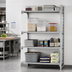 Thumbnail image #3 for Cambro Camshelving Premium 4-Shelf Solid Add-On Polymer Shelving Unit, 21