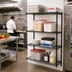 Thumbnail image #2 for Metro Super Erecta Add-On Wire Shelving Unit, 24W x 21D x 63H, 4 Shelves, Metroseal 3 Epoxy-Coated Finish