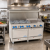 Thumbnail image #2 for Comstock-Castle F3226-24 60-Inch Gas Range with 6 Star Burners, 24-Inch Griddle, and 2 Standard Ovens