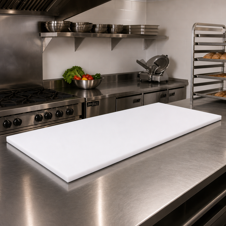 Product image #2 for John Boos Reversible Polyethylene Steam Table Cutting Board, 84 x 10 x 1/2 Inch