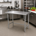 Thumbnail image #2 for Advance Tabco Special Value Series Stainless Steel Work Table, 48
