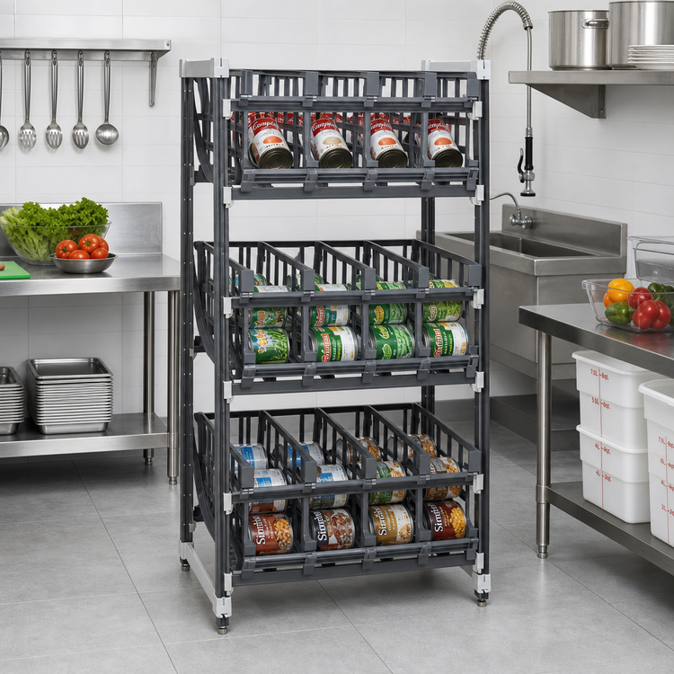 Product image #2 for Cambro Camshelving Elements XTRA Ultimate #10 Can Rack Stationary Add-On Unit