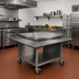 Thumbnail image #2 for Eagle Group Director's Choice Outside Mitered Corner Transition Unit with Stainless Steel Top and Open Base