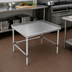 Thumbnail image #2 for John Boos 18 Inch W x 30 Inch D x 24 Inch H 16-Gauge Stainless Steel Equipment Stand with 1-1/2 Inch Up-Turned Back and Sides