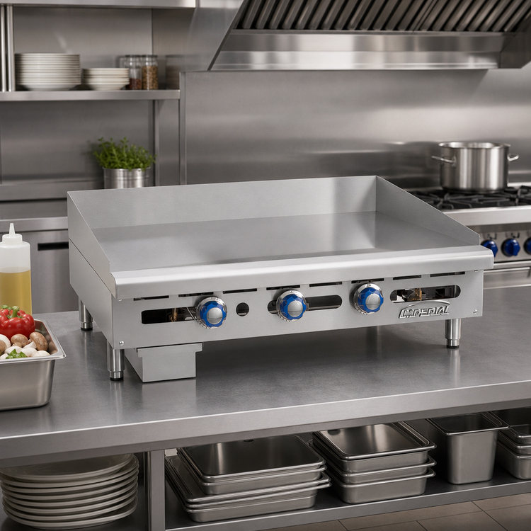 Product image #2 for Imperial ITG-60 60-Inch Countertop Gas Griddle with Thermostatic Controls