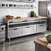 Thumbnail image #2 for La Rosa 4-Drawer Refrigerated Equipment Stand, 90 Inch x 26 Inch, Remote Refrigeration