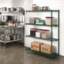 Thumbnail image #2 for Eagle Valu-Gard 4-Tier Add-On Wire Shelving Unit, 72 x 24 x 63 Inches, Green Epoxy Finish