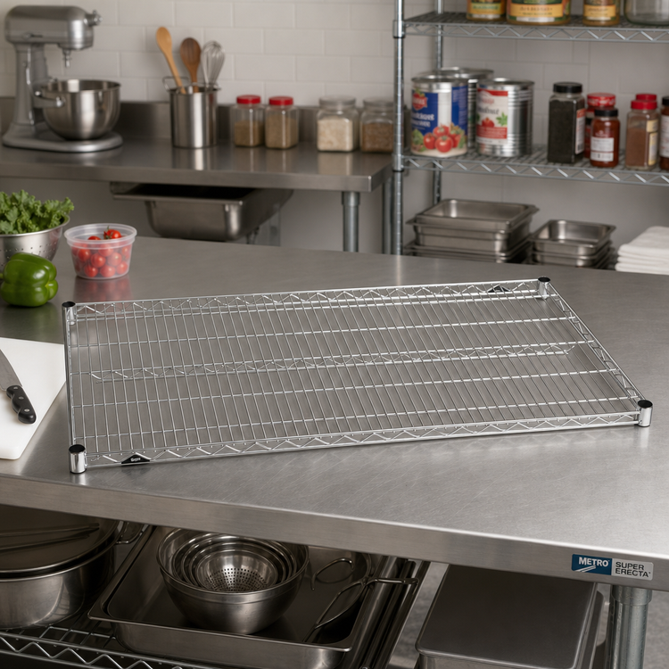 Product image #2 for Metro Super Erecta 30 in. x 21 in. Stainless Steel Open Wire Shelf