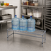 Thumbnail image #2 for Quantum Modular Wire Dunnage Rack with Removable Wire Top Mat, 60-Inch W x 18-Inch D x 14-Inch H, 1,500 lb Capacity, Gray Epoxy Antimicrobial Finish
