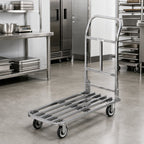 Thumbnail image #3 for Channel Manufacturing STKC500 Chrome Steel Stocking Truck with 18 x 37 Inch Tubular Deck and 5-Inch Plate Casters