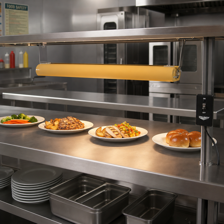 Product image #2 for Vollrath 48-Inch Low Profile Unlighted Strip Heat Lamp with Remote Toggle Switch