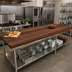 Thumbnail image #2 for John Boos Boos Block American Black Walnut Edge Grain Kitchen Countertop with Varnique Finish, 108 x 36 x 1-1/2 Inches
