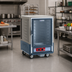 Thumbnail image #2 for Metro C5 3 Series Half-Height Mobile Heated Holding Cabinet with Gray Insulation Armour, Clear Polycarbonate Door, and Lip Load Slides
