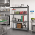 Thumbnail image #2 for Cambro Camshelving Basics Plus 4-Tier Add-On Polymer Shelving Unit, 18 x 42 x 64 Inches, Vented and Solid, Brushed Graphite
