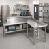 Thumbnail image #2 for Right-Hand Clean Island Dishtable, 120-Inch Machine-to-Corner x 60-Inch Corner-to-End