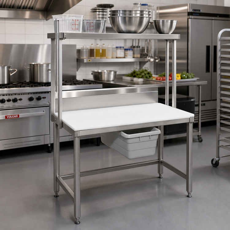 Product image #2 for 36-Inch Stainless Steel Work Table Backsplash