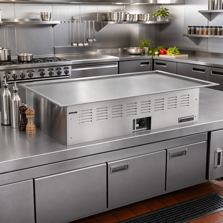 Product image #2 for Garland E22-36-72GMX Electric Teppan-Yaki Drop-In Griddle, 71-5/8 x 24-1/16 Inch Grill Size