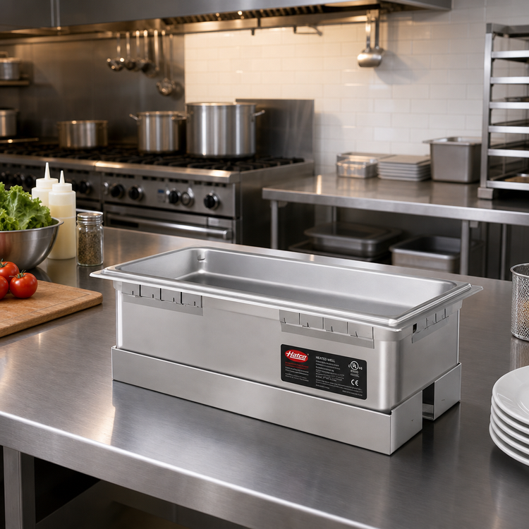 Product image #2 for Hatco Drop-In Rectangular Heated Well for 1 Full-Size Pan, Non-Insulated, With Drain