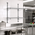 Thumbnail image #2 for Eagle Group Prepackaged Adjustable Post Wire Wall Mount Mid Unit for 14-Inch Shelves, 33-Inch Post, Chrome Finish