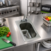 Thumbnail image #2 for Eagle Group Self-Rimming Drop-In 1-Compartment Stainless Steel Sink with Faucet and Basket Drain