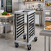Thumbnail image #2 for Cambro Half-Size GN 1/1 Food Pan Trolley with 9 Slides, Speckled Gray