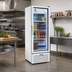 Thumbnail image #2 for Beverage-Air Marketeer MT12-1W White One-Section Reach-In Hinged Glass Door Refrigerated Merchandiser, 11.5 Cu. Ft.