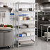 Thumbnail image #2 for Eagle Group 5-Tier Add-On Wire Shelving Unit, 24 x 21 x 74 Inches, Chrome-Plated