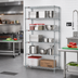 Thumbnail image #2 for EAGLEbrite 5-Tier Stationary Wire Shelving Starter Unit, 42W x 24D x 74H, Zinc Finish