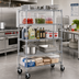 Thumbnail image #2 for Metro Super Erecta 5-Shelf Wire Shelving Stem Caster Cart, 36 x 21 x 67-7/8 Inches, Chrome Finish