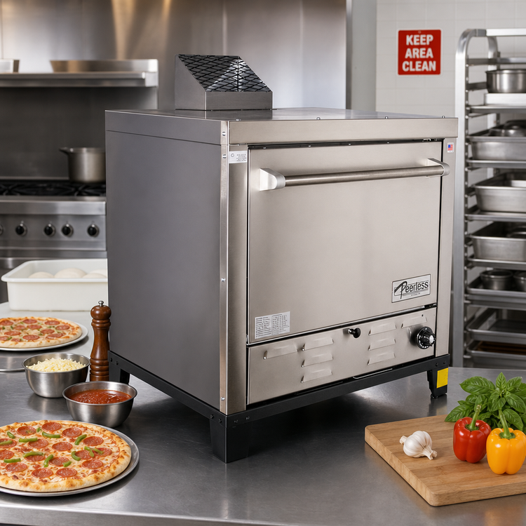 Product image #3 for Peerless C131P Four-Deck Countertop Propane Pizza Oven, 16 9-Inch or 4 18-Inch Pizza Capacity