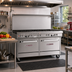 Thumbnail image #2 for Southbend Ultimate 60-Inch Gas Restaurant Range with 8 Burners, Convection Oven, and Cabinet Base