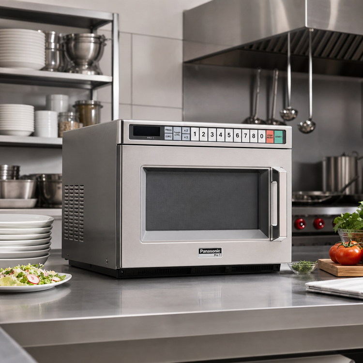 Product image #2 for Panasonic PRO1 1200-Watt 0.6 Cu. Ft. Compact Stackable Commercial Microwave Oven with 15 Power Levels