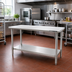 Thumbnail image #2 for Eagle Spec-Master 60-Inch x 36-Inch Flat Top Stainless Steel Work Table with Adjustable Undershelf