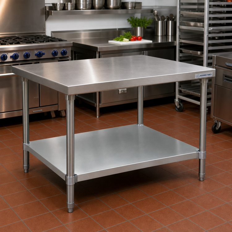 Product image #2 for Advance Tabco Galvanized Work Table Undershelf for 60 x 30 Inch Tables