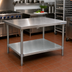 Thumbnail image #2 for Advance Tabco Galvanized Work Table Undershelf for 60 x 30 Inch Tables