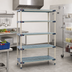 Thumbnail image #2 for MetroMax 4 Blue All-Polymer Starter Shelving Unit, 42W x 21D x 74H, 5 Shelves