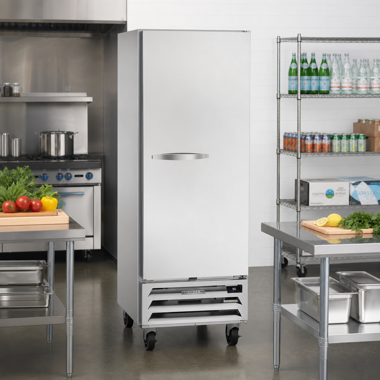 Product image #2 for Beverage-Air Vista® Series Bottom Mount Reach-In Refrigerator, 1 Section, Solid Door, 11.8 Cu. Ft.