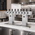 Thumbnail image #2 for Perlick Bridge Tee Countertop Draft Beer Tower, Extra High, 8 Faucets, Polished Chrome, Glycol-Cooled