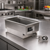 Thumbnail image #2 for Eagle Group Drop-In Electric Rectangular Hot Well Food Warmer with Drain, 12 x 20 Inch Pan Opening